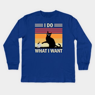 I Do What I Want Kids Long Sleeve T-Shirt